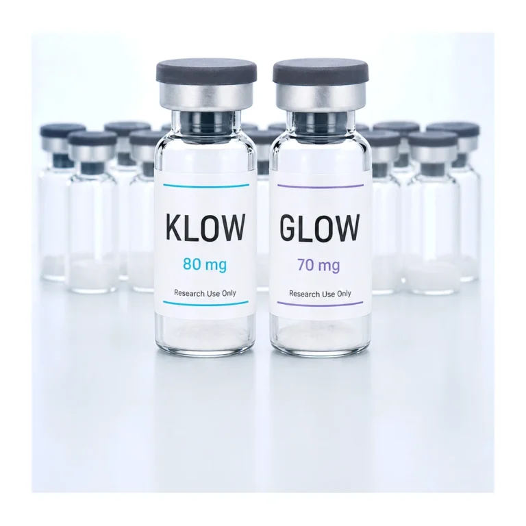 KLOW & GLOW peptide vial product image