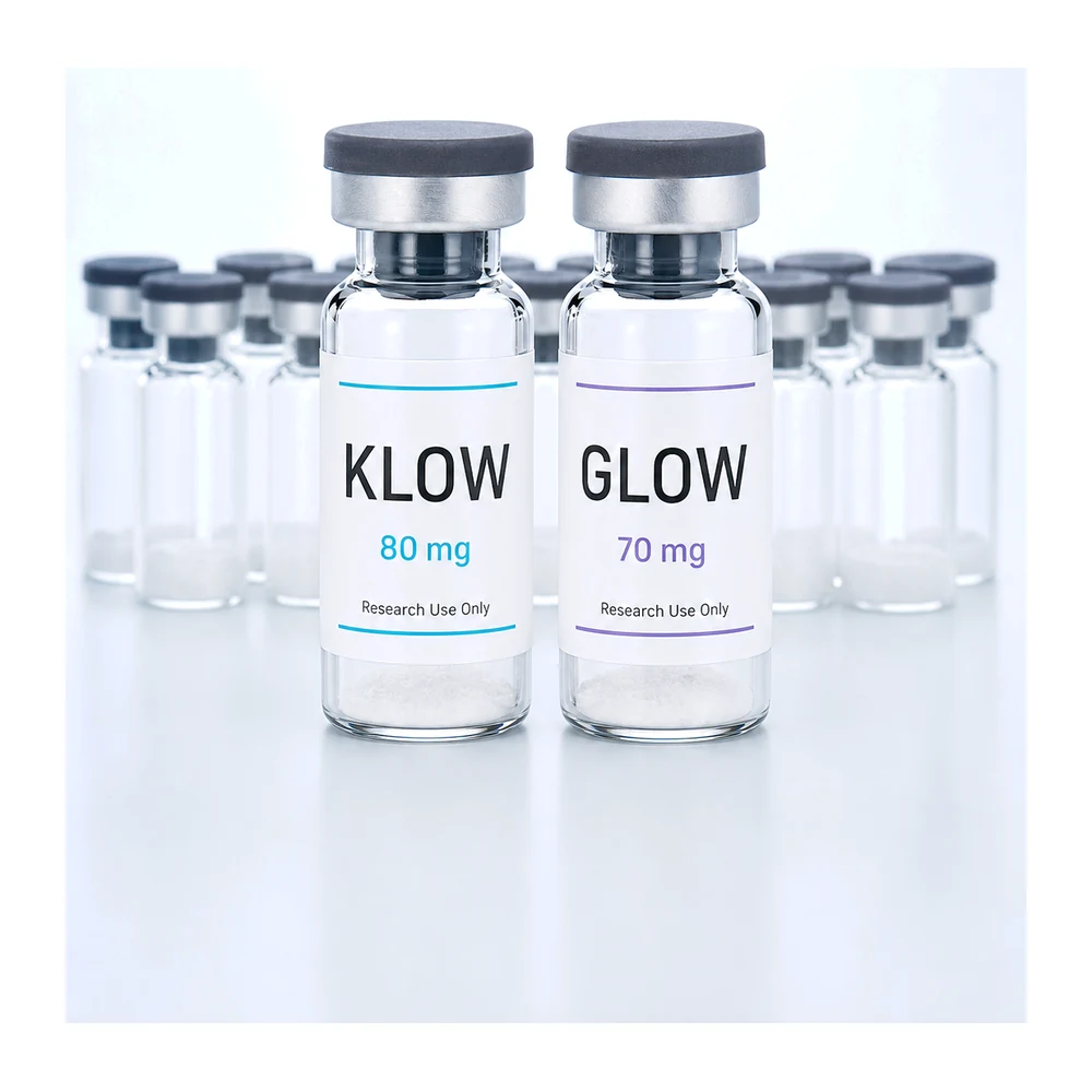 KLOW & GLOW peptide vial product image