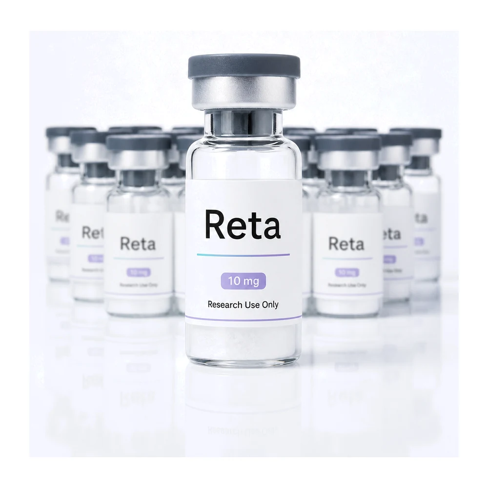 Reta main product image Reta peptide vial product image